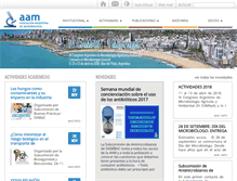 Tablet Screenshot of aam.org.ar